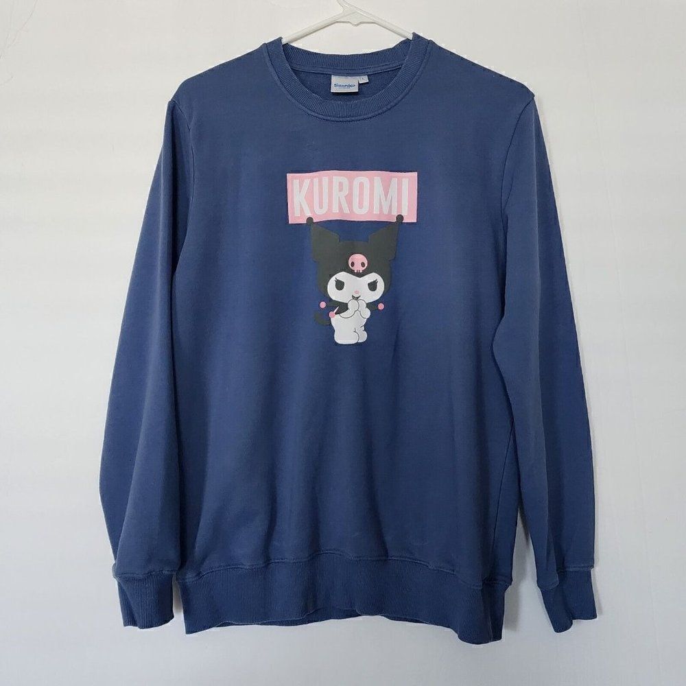 Sanrio - Size L - My Melody Kuromi Graphic Print Sweatshirt Blue